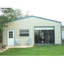 Maison résidentielle légère de structure en acier avec un garage (KXD-SSW34)